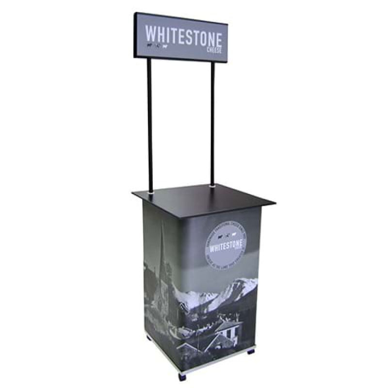 Sales counter on wheels
