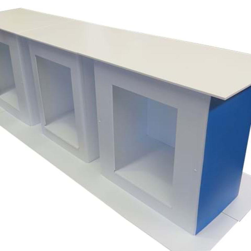 Portable table shelves