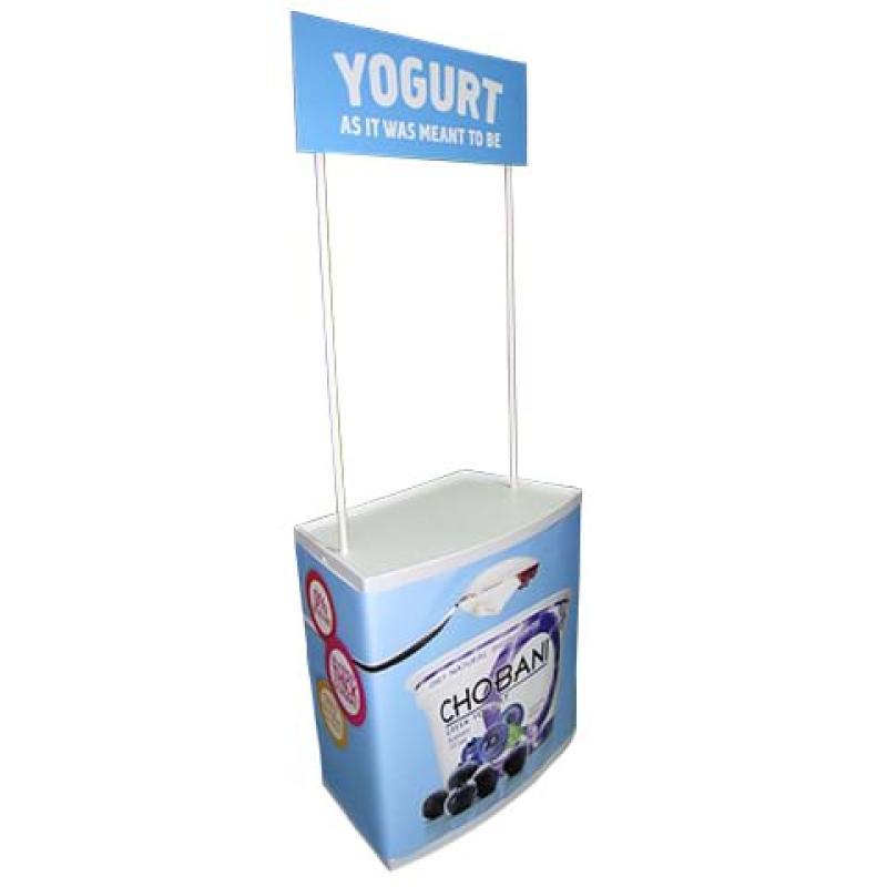 Retail demonstrator yoghurt sampling