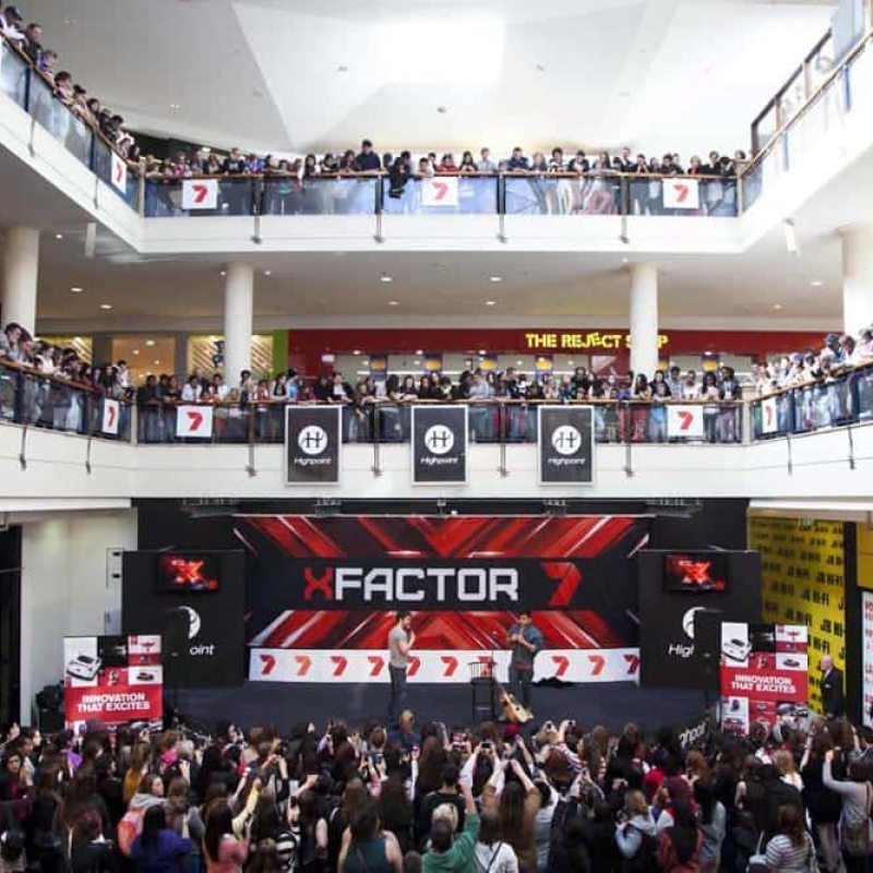 X factor giant backdrop